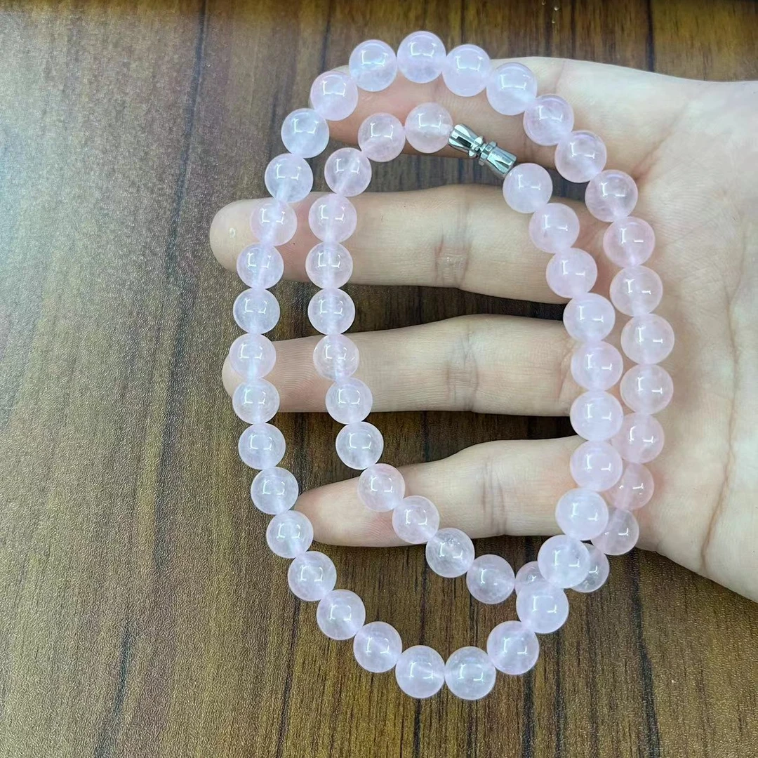 粉水晶妈妈链8m(多样性发一个）