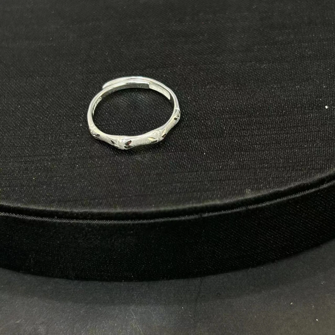 足银戒指 足银竹节戒指（多样性发一件）