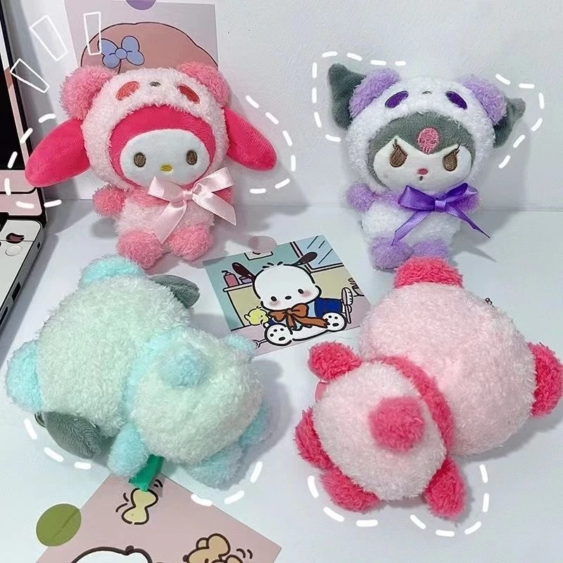 玉桂狗库洛米玩偶毛绒公仔熊猫服变装布丁帕恰狗美乐蒂包包挂件