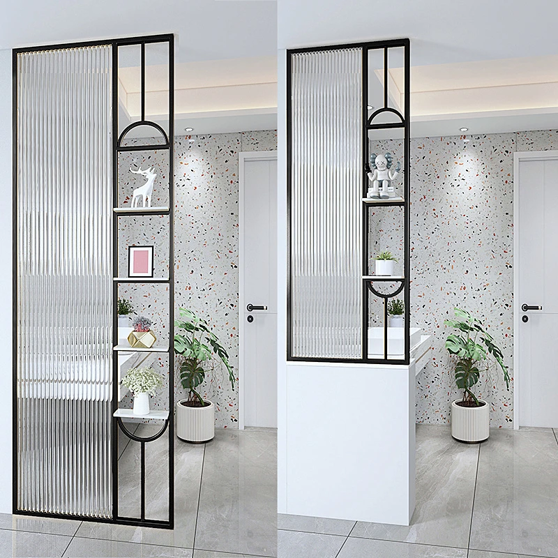 定制屏风客厅玄关遮挡现代办公室栏栅简约洗漱台半墙隔断厂家直销
