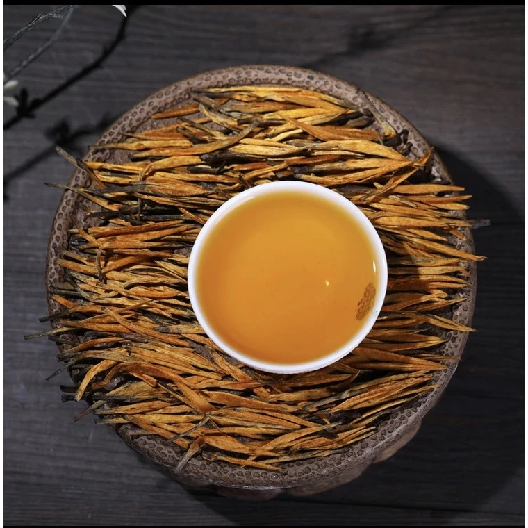 滇红大金针-云南凤庆滇红茶蜜香型金豪披露鲜嫩工夫红茶-