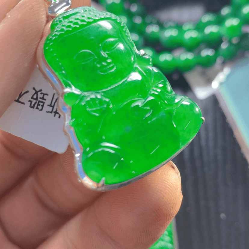 【闪购商品】翡翠颈饰银S925镶嵌满****a