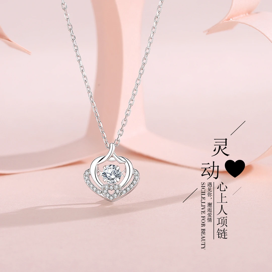 法国ZSVIPS925心上人银项链女吊坠小众轻奢设计高级感送女友礼物