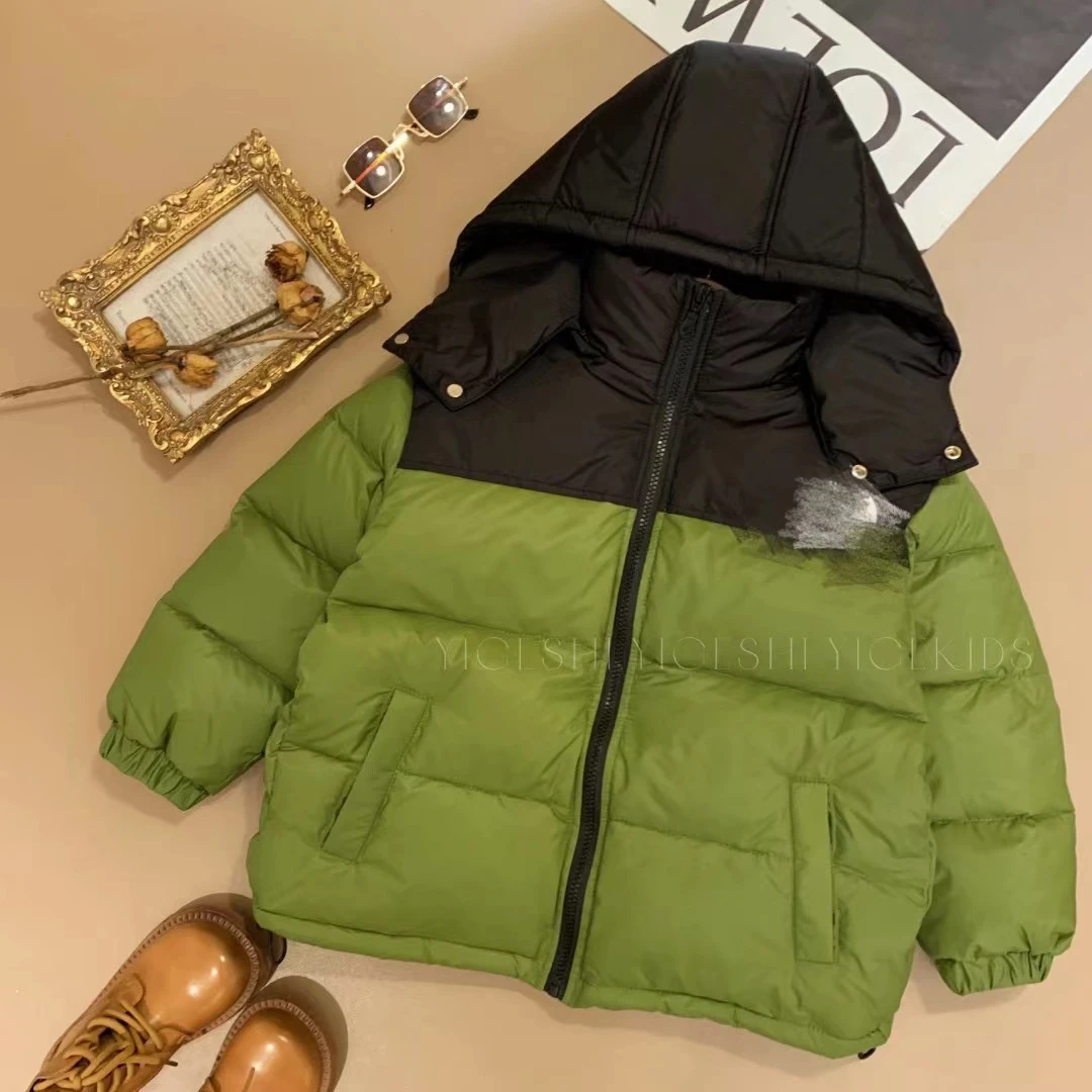 【现货】儿童羽绒服韩版工装90绒加厚白鸭绒中大童羽绒服YG4539