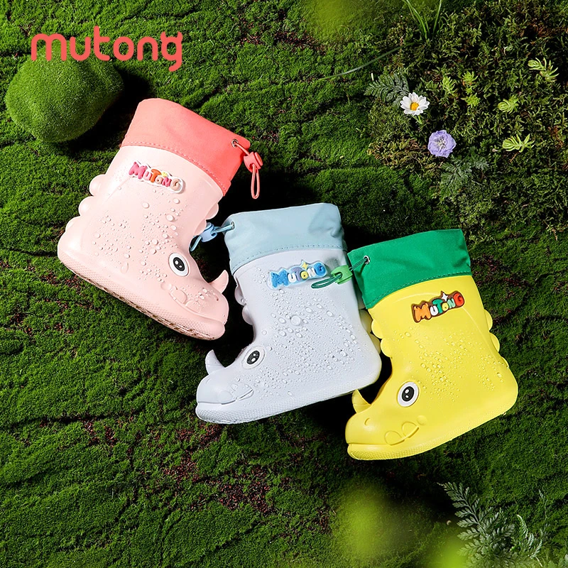 牧童儿童宝宝夏季男童防水水鞋防滑上学专用学生加厚轻便可爱加厚