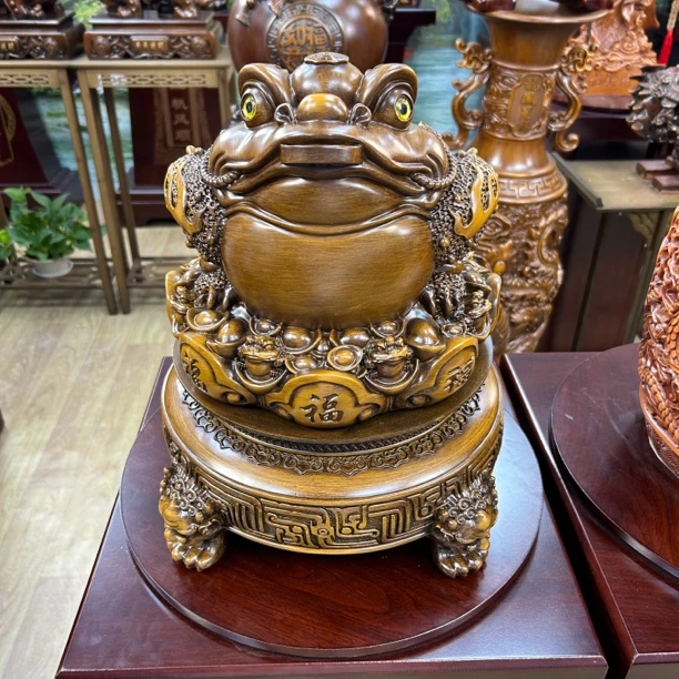 金蟾（B款）收银台 办公桌 电视柜家居装饰摆件长宽30高约35