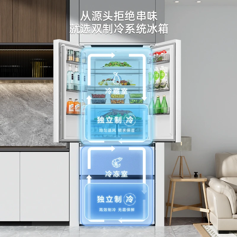 【双系统双循环】白色法式门全空间除菌大容量