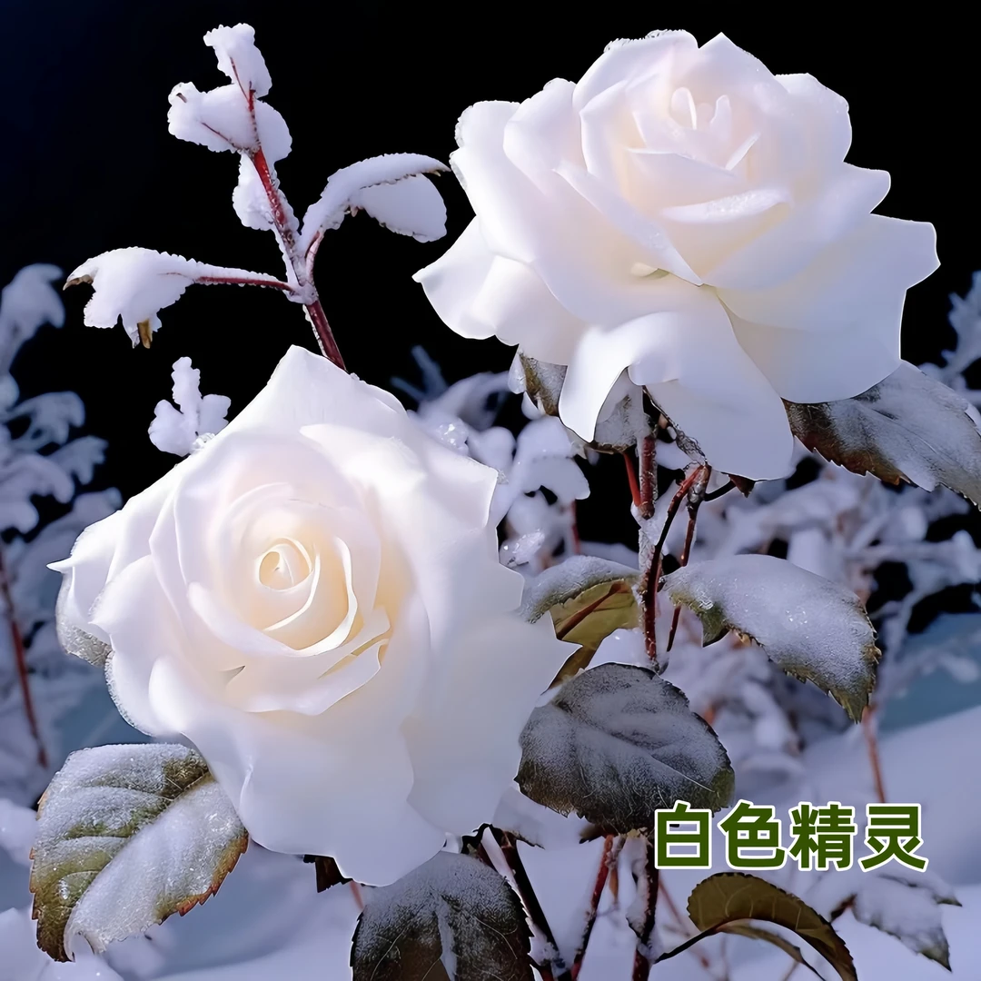 白玫瑰暖冬玫瑰花苗云南老桩花卉玫瑰盆栽绿植耐寒植物四季开花