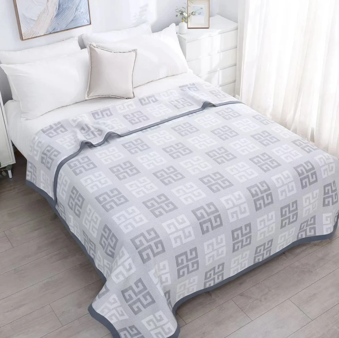 【万字格】高端纱布多功能加厚盖毯柔软舒适透气盖1.5/2