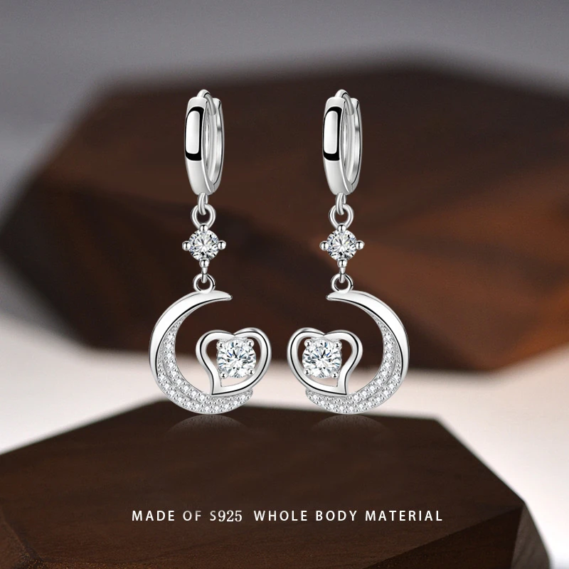 925银耳饰 时尚s925纯银耳环女百搭耳扣个性耳坠2024爆款耳饰夏季