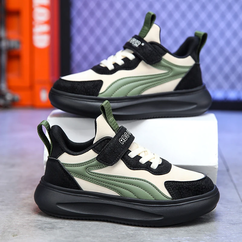 奥莱专柜童鞋男童鞋子秋冬加绒时尚潮流新款儿童百搭中大童板鞋