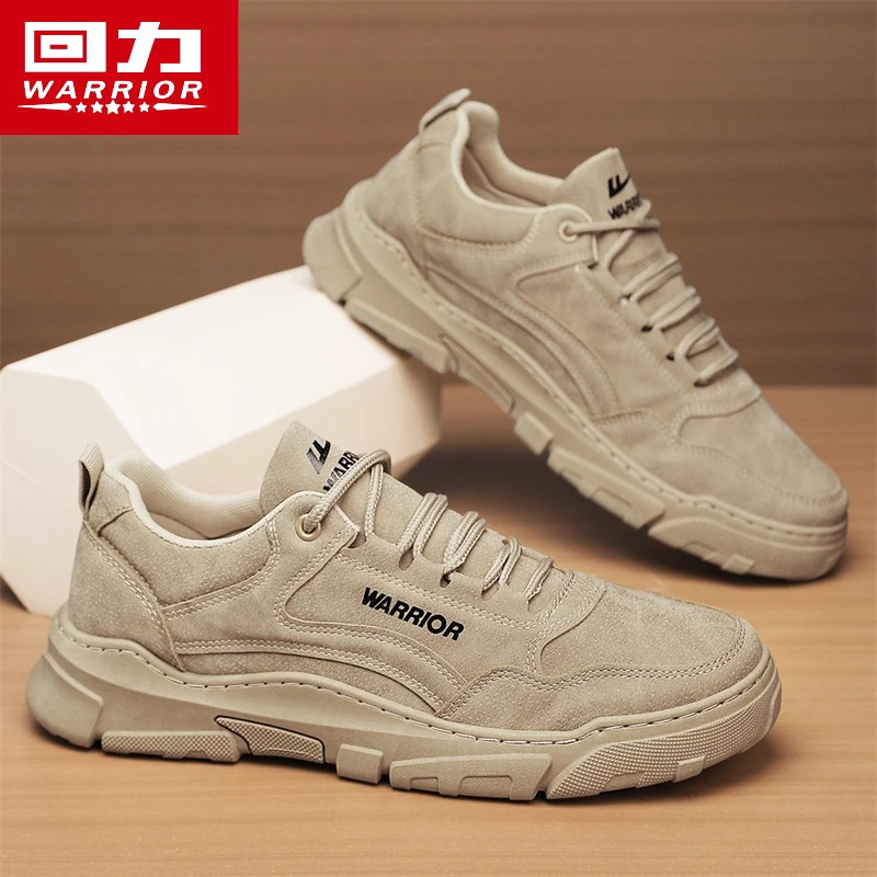 回力马丁鞋男低帮秋冬季2024新款英伦风休闲工装男鞋百搭保暖短靴