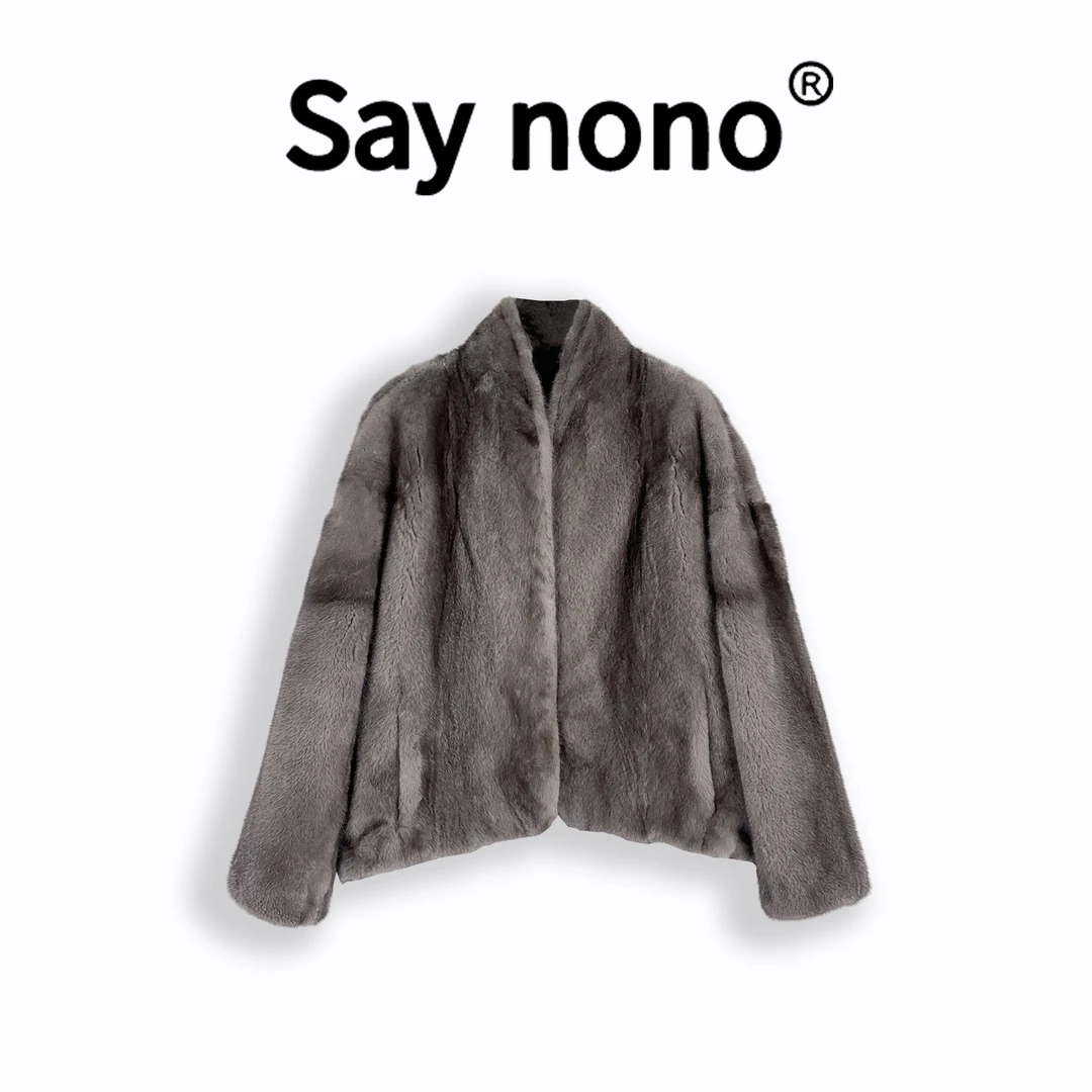 懒猫nono│Saynono 轻奢时尚水貂皮草女外套WD2470