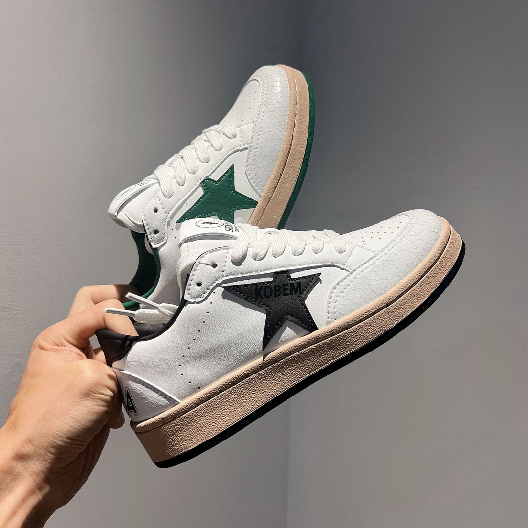 SENMA森马情侣款小白鞋平底滑板鞋春季男女休闲鞋平底运动国潮鞋