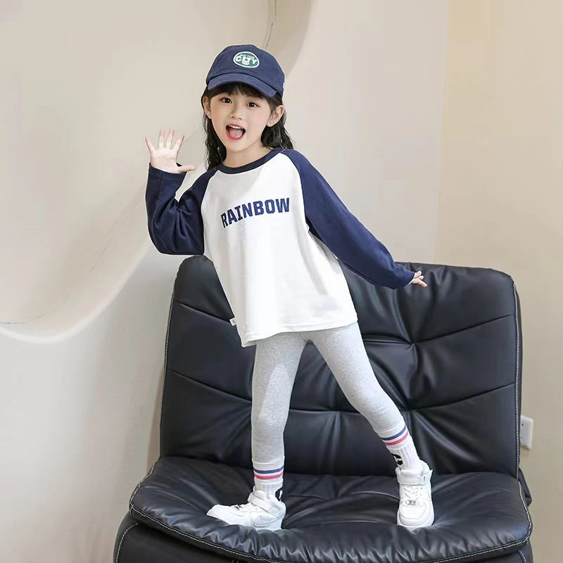 陈陈CC春秋新款女童套装宝宝洋气打底裤儿童百搭运动休闲两件套