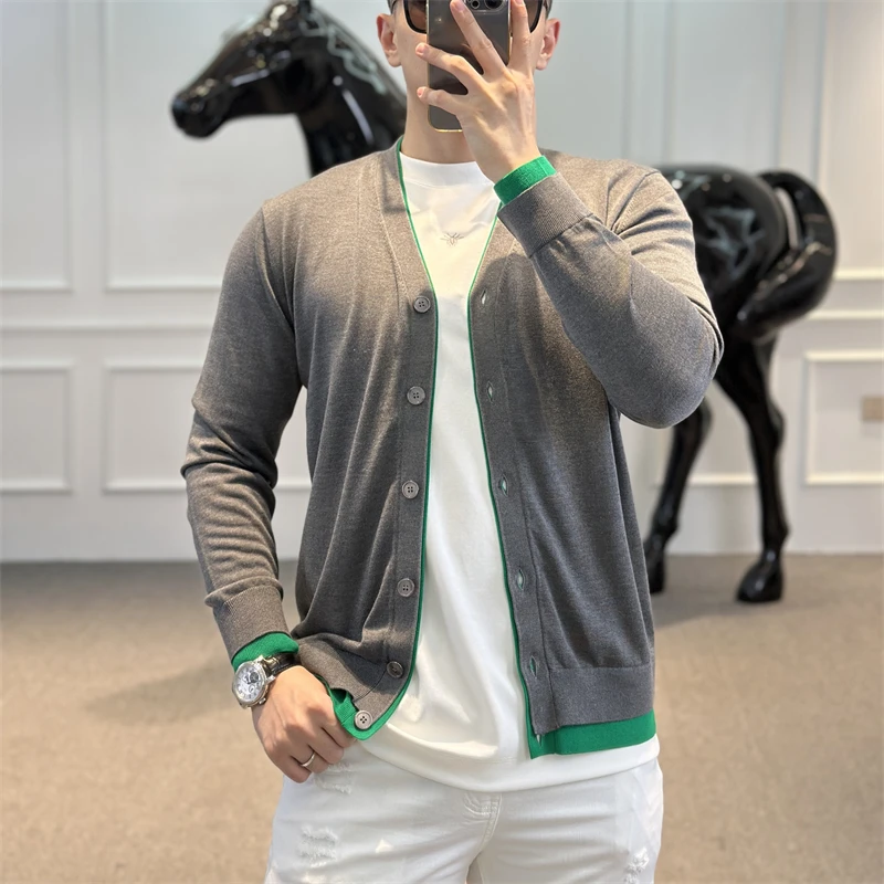 古帝特尼秋冬季新款男士潮流轻奢亲肤舒适百搭开衫长袖SJ-003毛衣