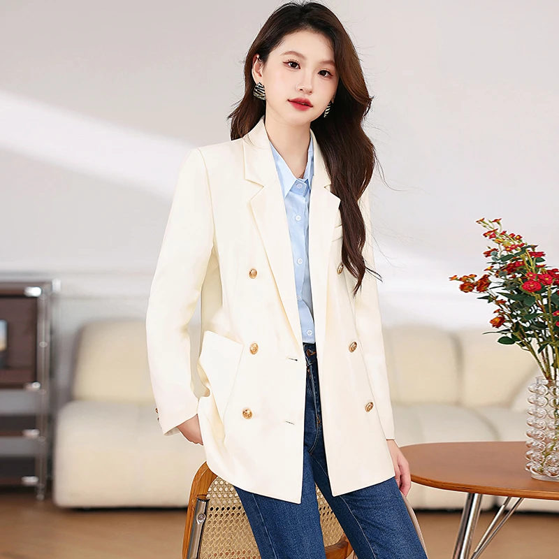 垂感修身春秋2024新款简约西服外套高级感上衣春小西服显瘦气质