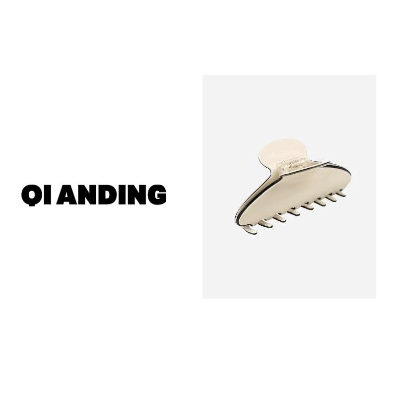 非金属发饰 【QIANDING】2023新款时尚气质优雅简约发夹202118
