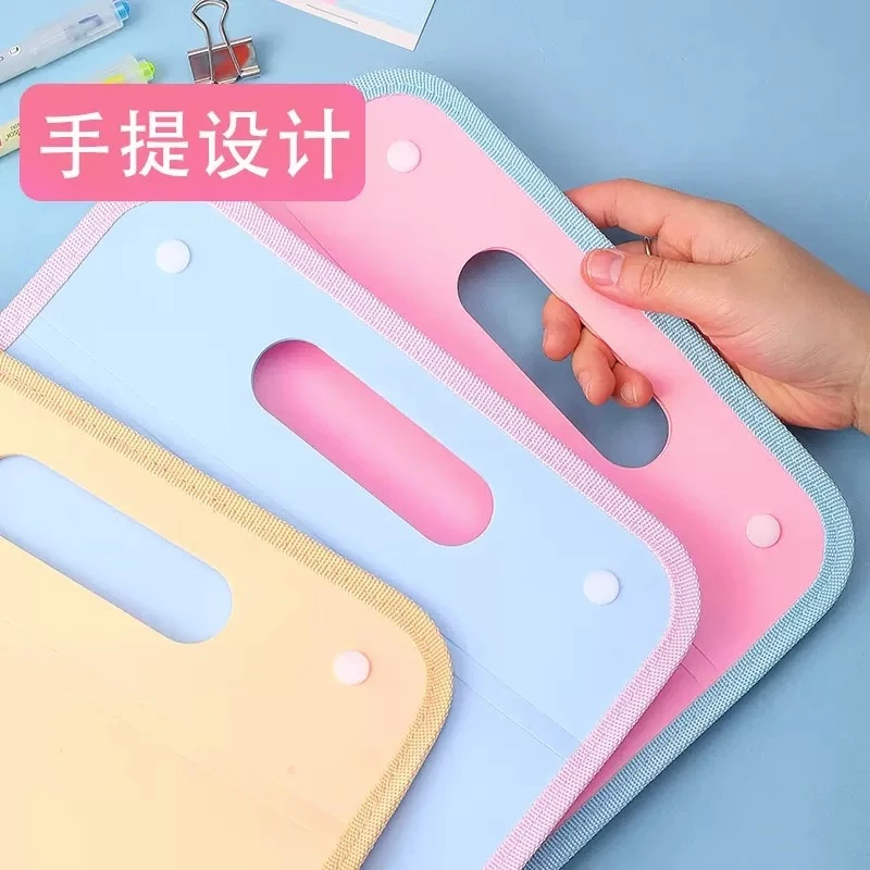 大容量多层文件夹多功能A4收纳袋学生卷子收纳整理神器文具用品