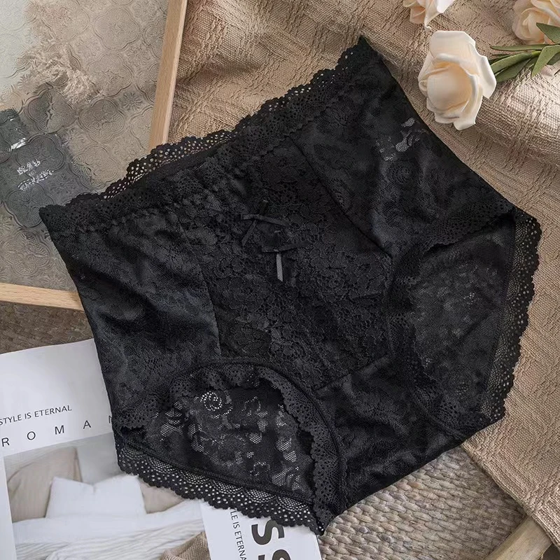 蕾丝内裤高腰时尚性感女士透气中腰A0102