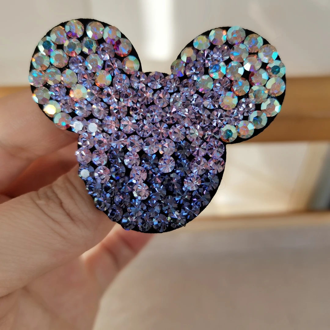 高品质奥钻六公分发卡米奇头发夹可爱饰品头饰边夹气质清新顶夹