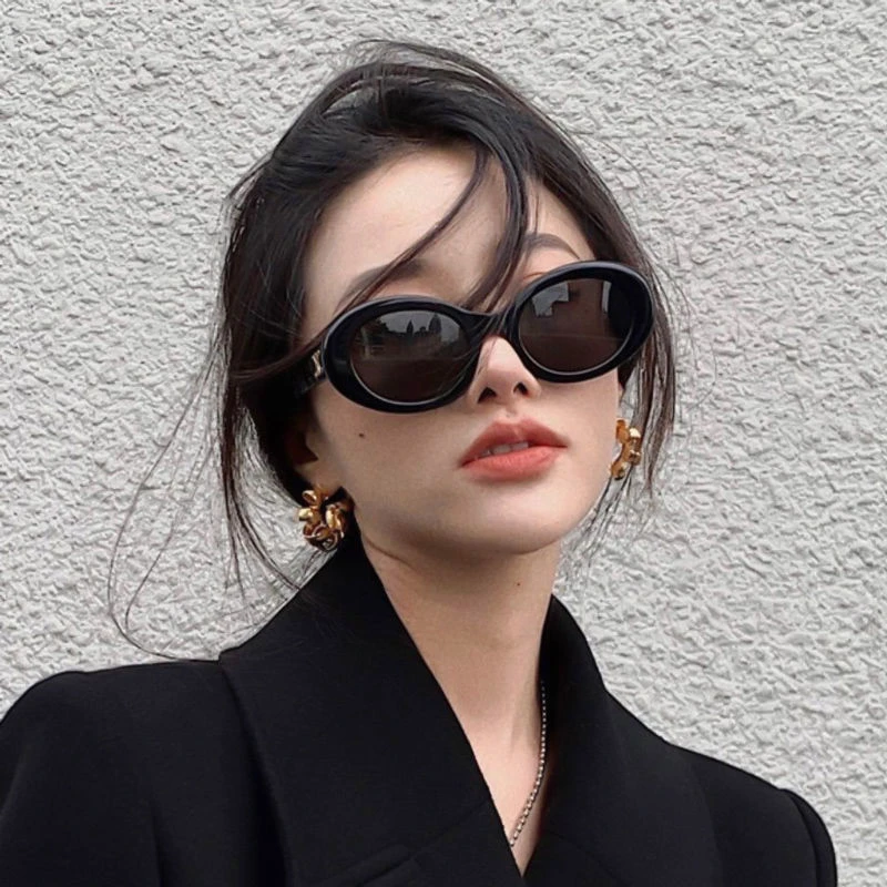 2024新款墨镜女高级感ins复古网红猫眼大脸开车太阳眼镜夏季防晒