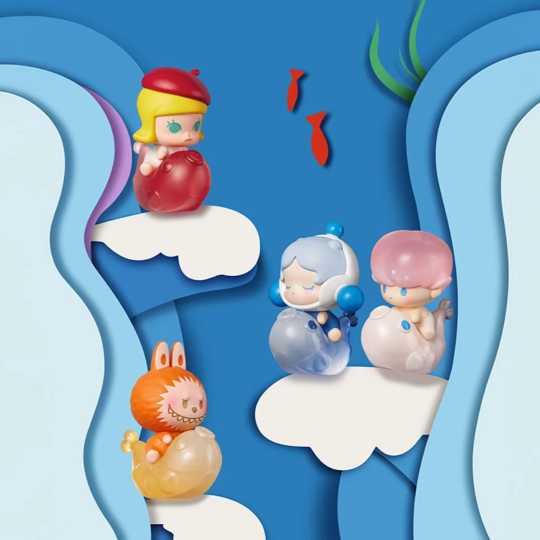 【代拆】泡泡萌粒遇见锦鲤系列手办