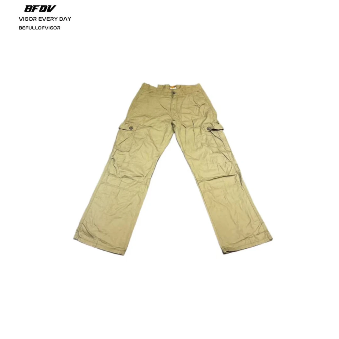BFOV 美式复古三色休闲直筒工装裤