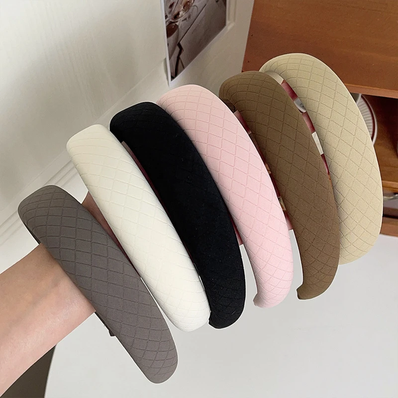 菱格海绵发卡发箍女网红2023新款网红洗脸头箍气质颅顶压发头饰