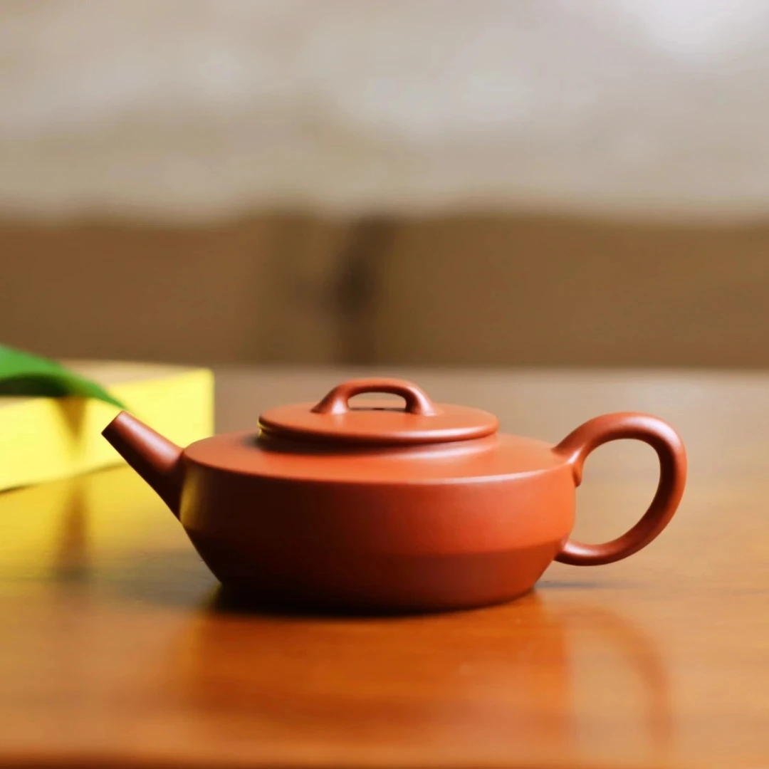 【旭壶山房】朱泥渔乐五代-容量150cc左右。