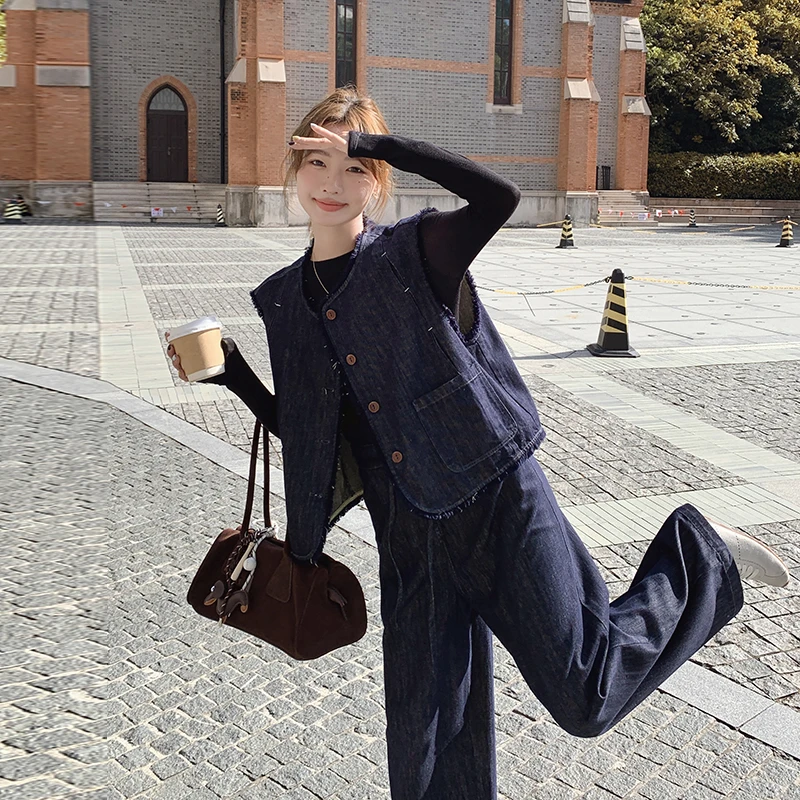 气质春秋马甲减龄两件套女春洋气2025今年流行感超好看时尚套装