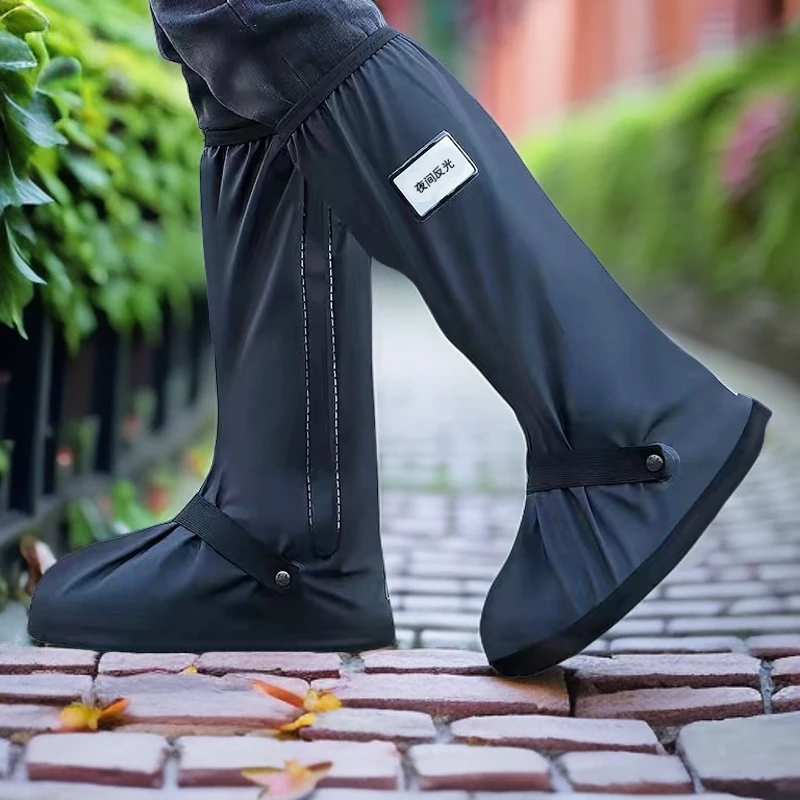 雨鞋套男女款户外防水防雨鞋套加厚耐磨底防滑成人下雨天雨靴儿童