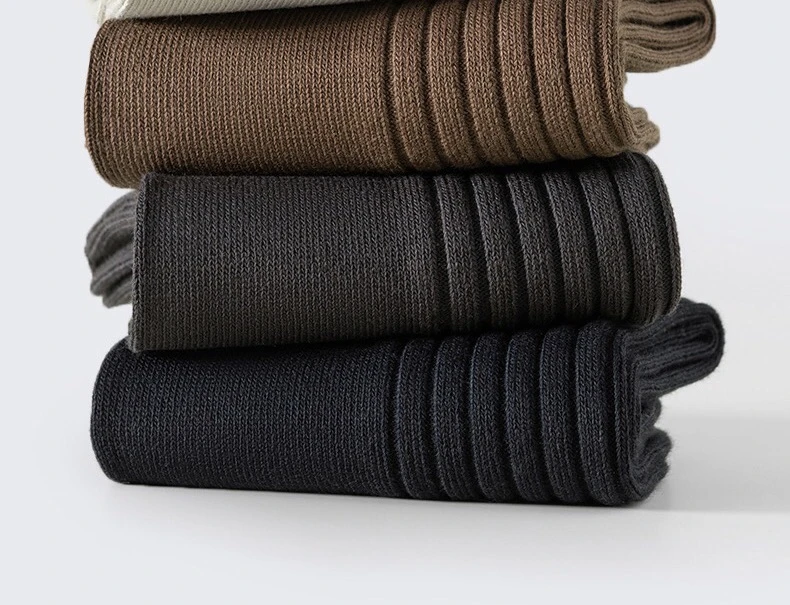 男士双针织里外棉六双装