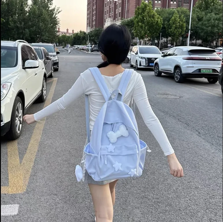 书包女生中学生高中生大学生简约百搭少女心少年感宝藏双肩背包女