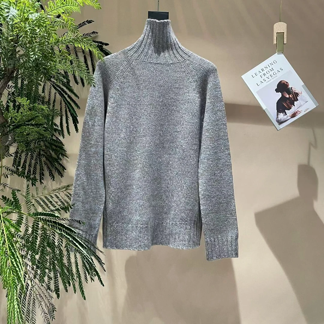 VV&AA 羊毛无缝一体成型高领套头针织毛衣 DJ3616