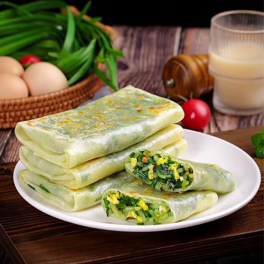 今三麦韭菜盒子半成品早餐方便速食韭菜鸡蛋馅饼营养菜盒煎饼锅贴