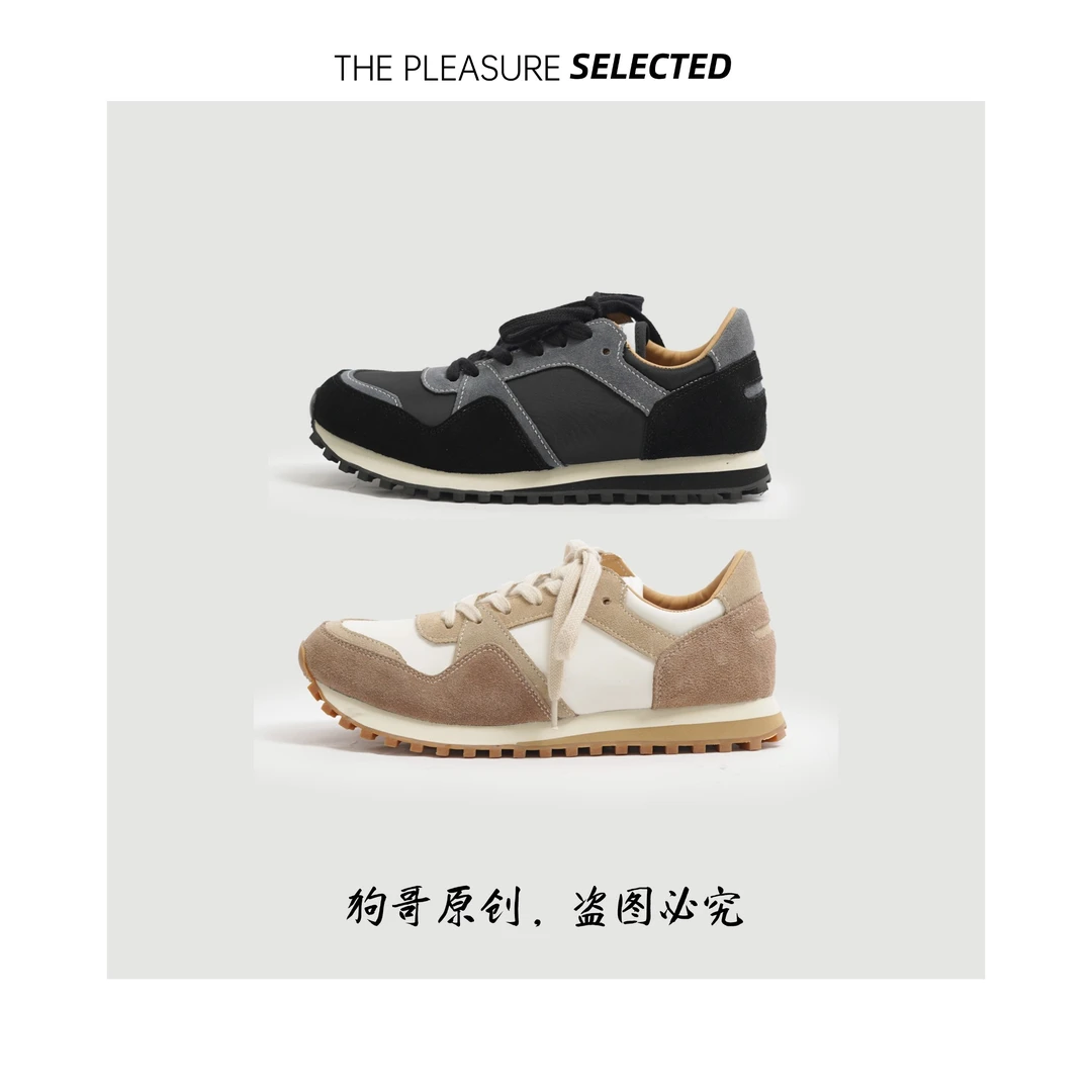 【致敬版】广州手工鞋运动风百搭全牛皮休闲阿甘休闲鞋AG1015