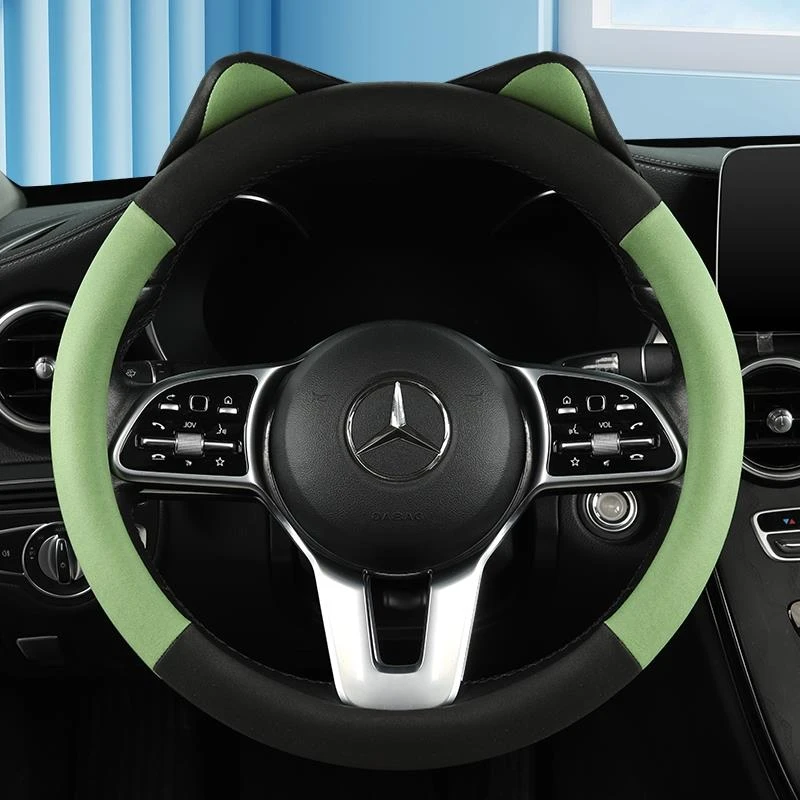 适用吉利熊猫mini/星瑞/星越l/帝豪方向盘套夏季卡通猫耳朵把套