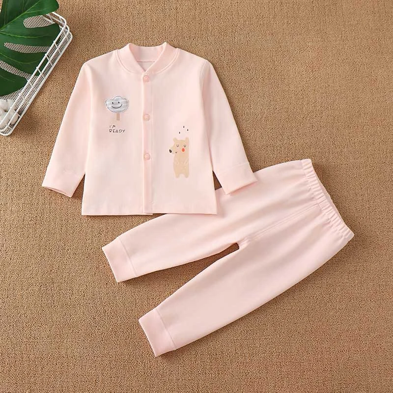 无骨缝春秋冬纯棉男女宝宝长袖内衣套装婴儿秋衣秋裤两件套无骨衣