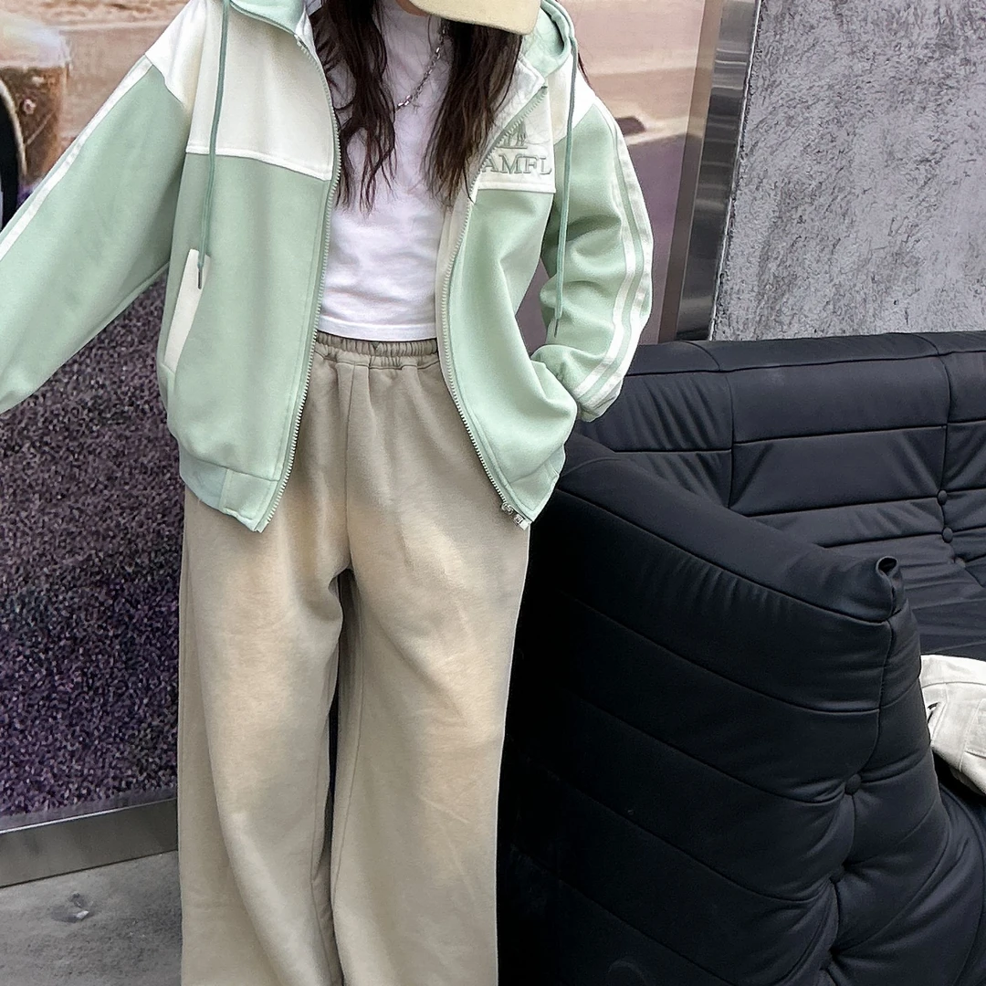 外套卫衣女童运动休闲连帽宽松秋季儿童上衣春秋短款时尚百搭韩版