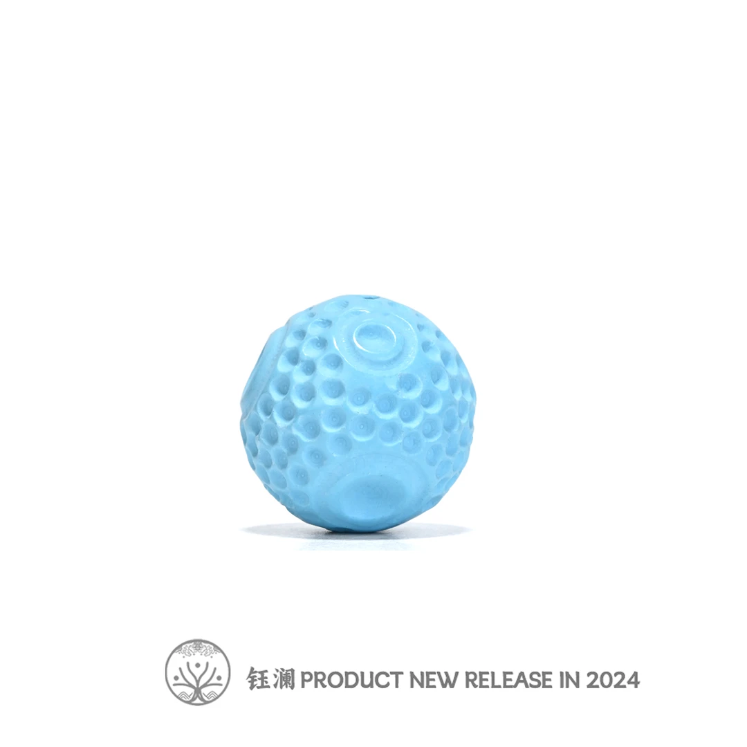 钰澜文玩雪巴琉璃星球隔珠12-13mm腰珠diy百搭小众时尚气质清新