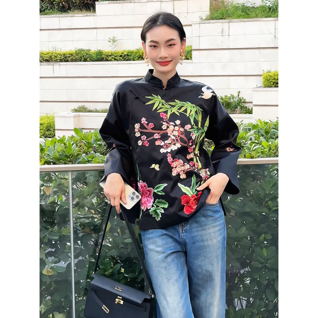 【吉娜王】国潮新中式刺绣外套