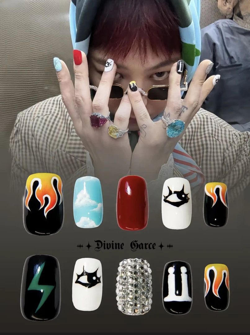 【DG】权志龙power同款美甲/权志龙经典同款穿戴甲