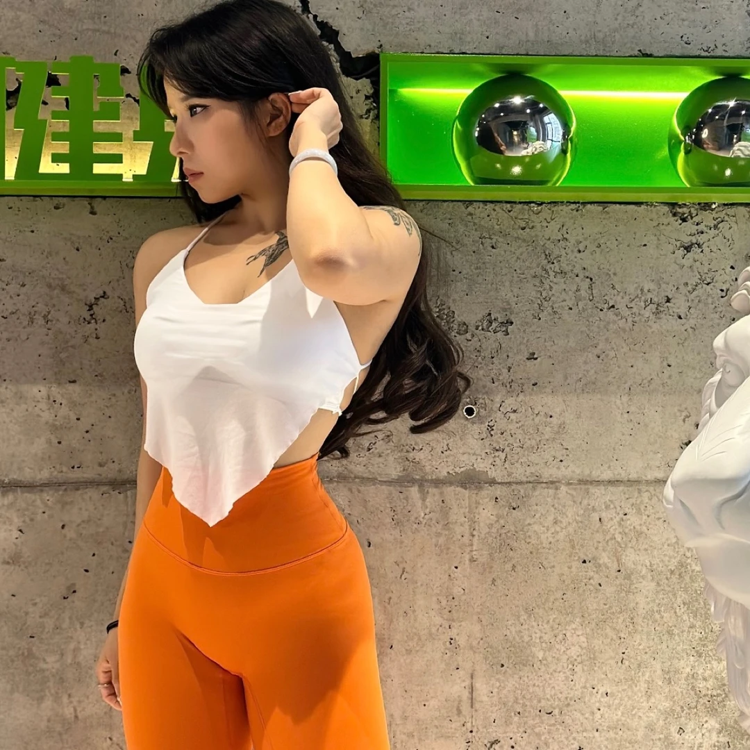 欧美跨境运动内衣女不规则网纱肚兜细肩带美背速干弹力瑜伽健身服