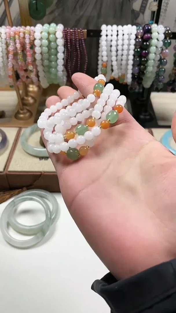 【闪购商品】石英质玉手链未镶嵌手链