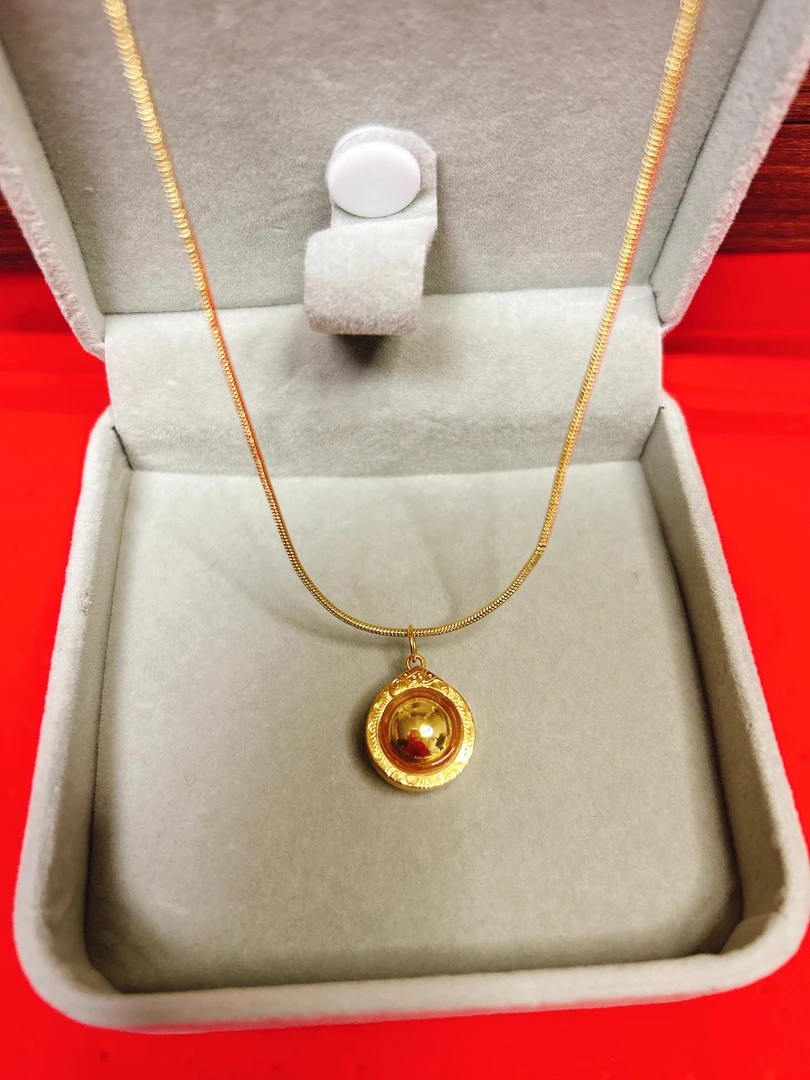 合金吊坠 食金吸米星 刁翁 手工刻f