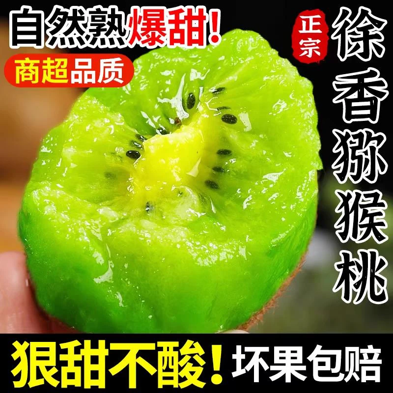 C正宗陕西徐香猕猴桃奇异果蛋托装 绿心徐香香甜可口新鲜水果
