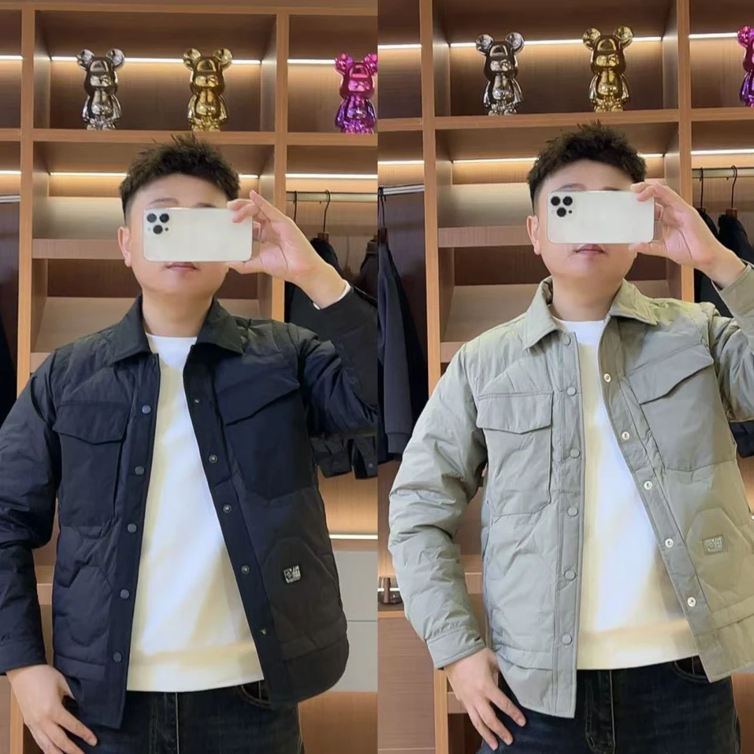 【XQ】冬季新款8045男士休闲国标90羽绒夹克