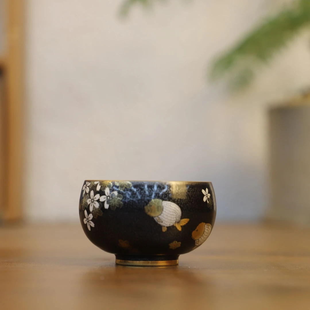 天目福寿鱼罗汉杯