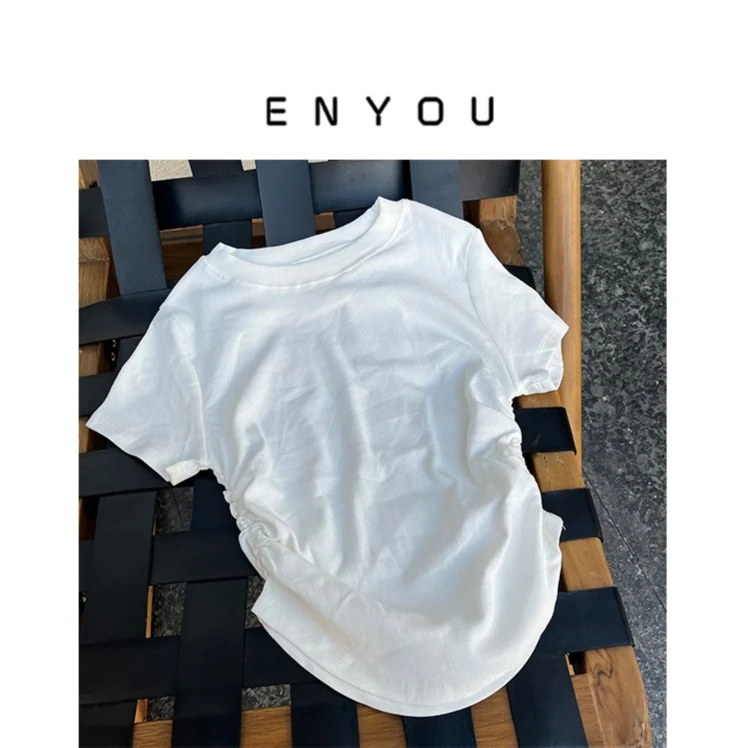 【ENYOU定制】宠粉圆领收腰短袖T恤